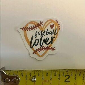 ⚪️ Softball Lover Vinyl‎ Sticker Decal